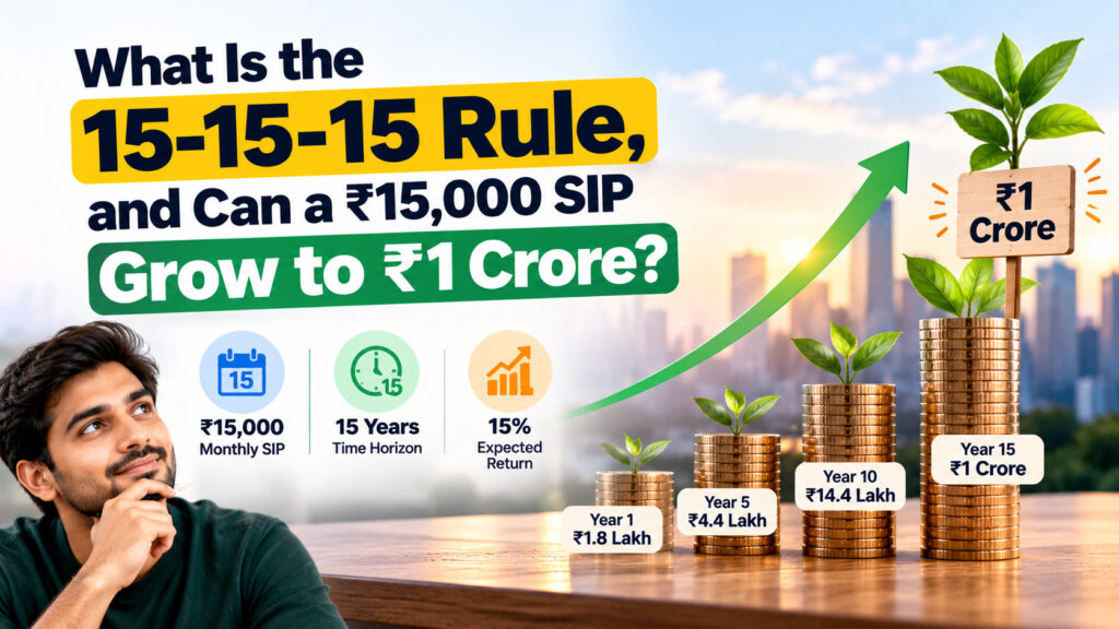 What Is the 15-15-15 Rule, and Can a ₹15,000 SIP Grow to ₹1 Crore? 1 15-15-15 Rule: How to Build ₹1 Crore With a SIP?