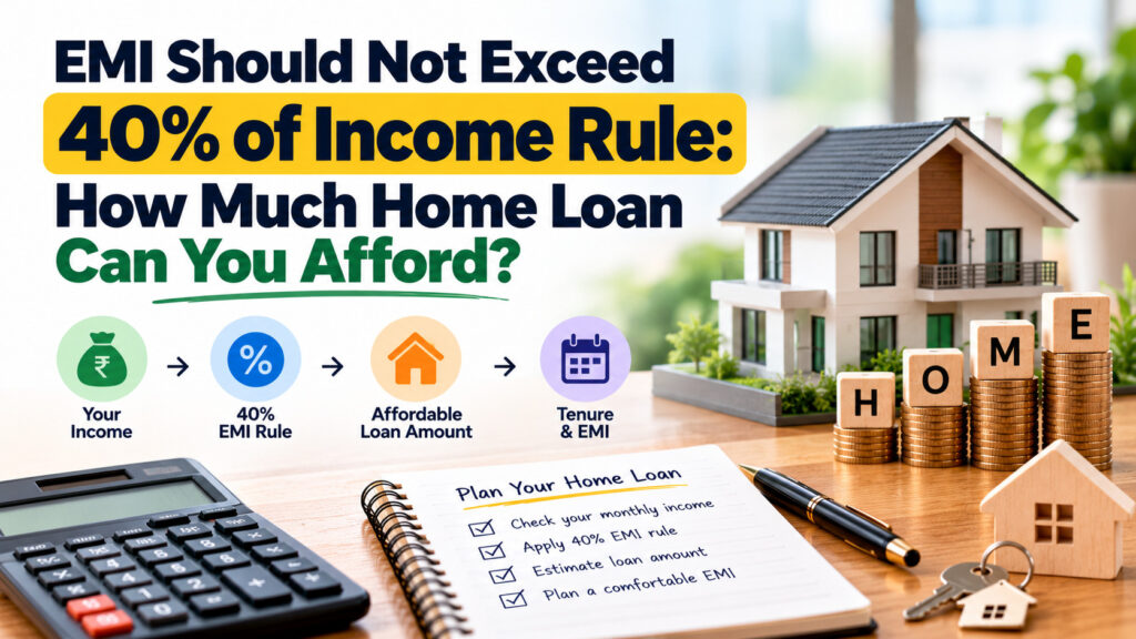 EMI Should Not Exceed 40% of Income Rule: How Much Home Loan Can You Afford? 1 EMI Should Not Exceed 40% of Income Rule