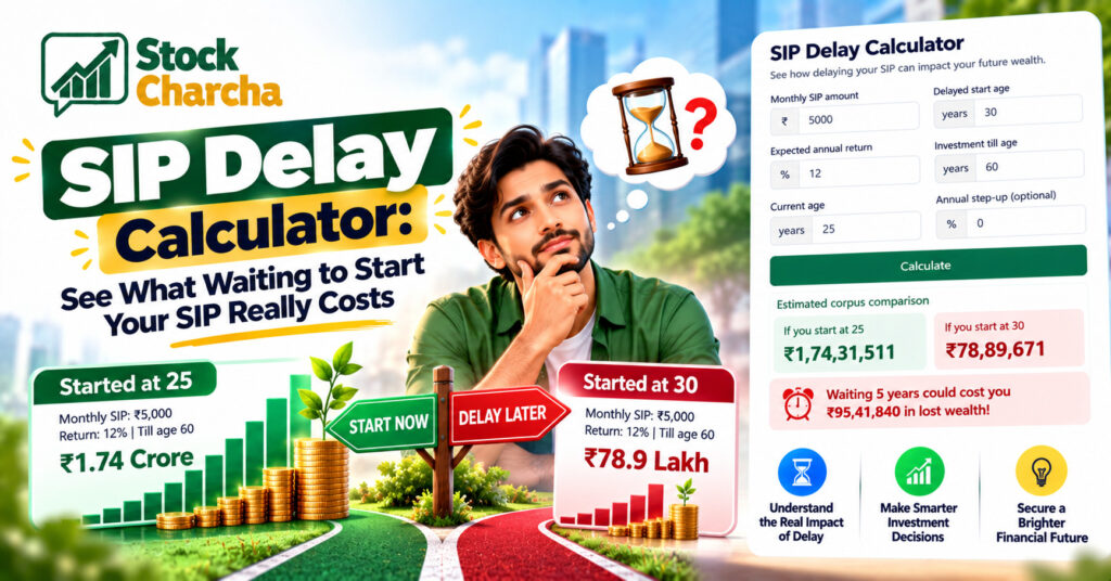 SIP Delay Calculator: See What Waiting to Start Your SIP Really Costs 1 SIP Delay Calculator: Free & Easy Cost of Waiting (2026)