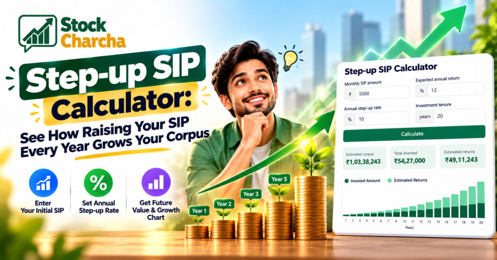 Step-up SIP Calculator: See How Raising Your SIP Every Year Grows Your Corpus 1 Step-up SIP Calculator: Free & Easy Growth Planner (2026)