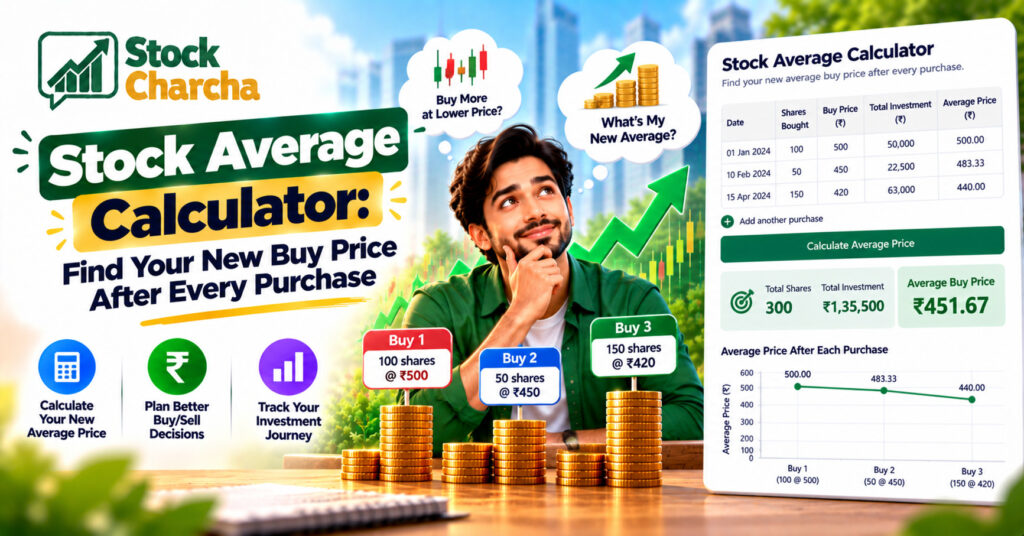 Stock Average Calculator: Find Your New Buy Price After Every Purchase 1 Stock Average Calculator: Easy Average Price in 3 Steps