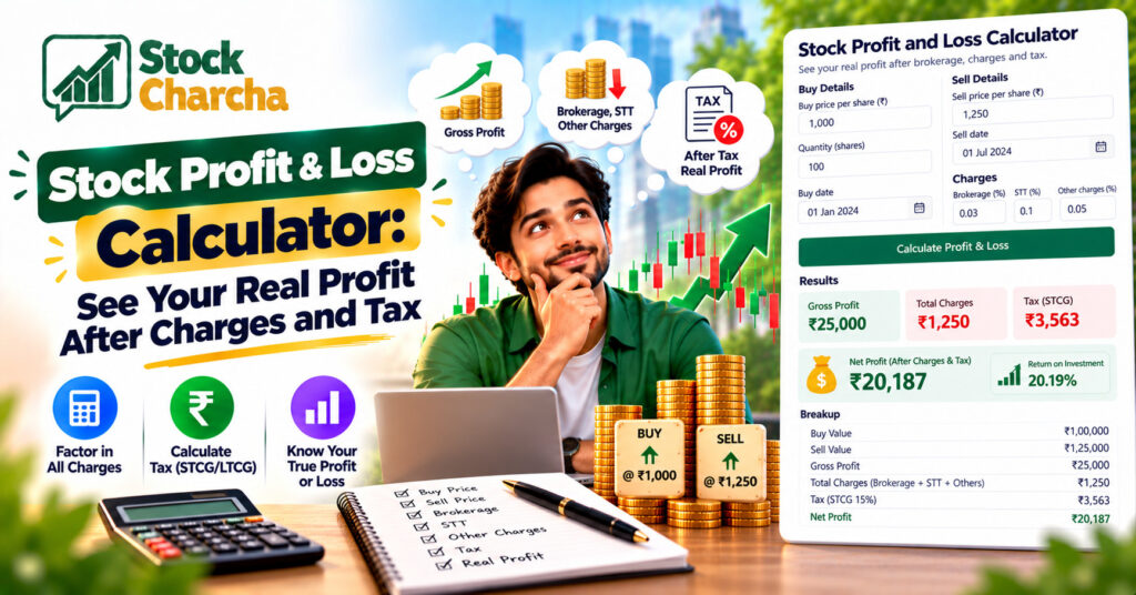 Stock Profit and Loss Calculator: See Your Real Profit After Charges and Tax 1 Stock Profit and Loss Calculator: Easy 3-Step Check