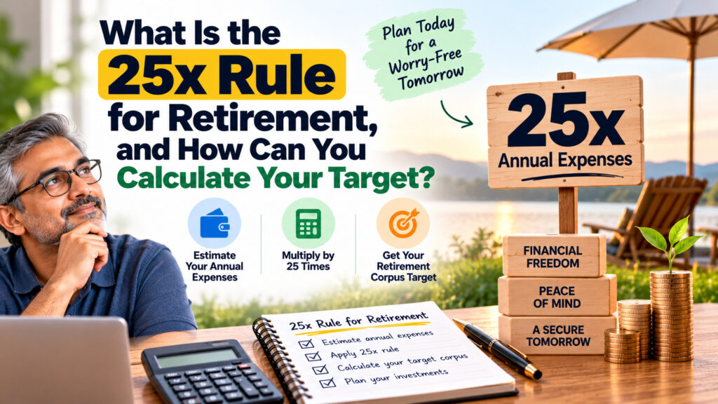 What Is the 25x Rule for Retirement, and How Can You Calculate Your Target? 1 25x Rule for Retirement: How Much Corpus Do You Need?