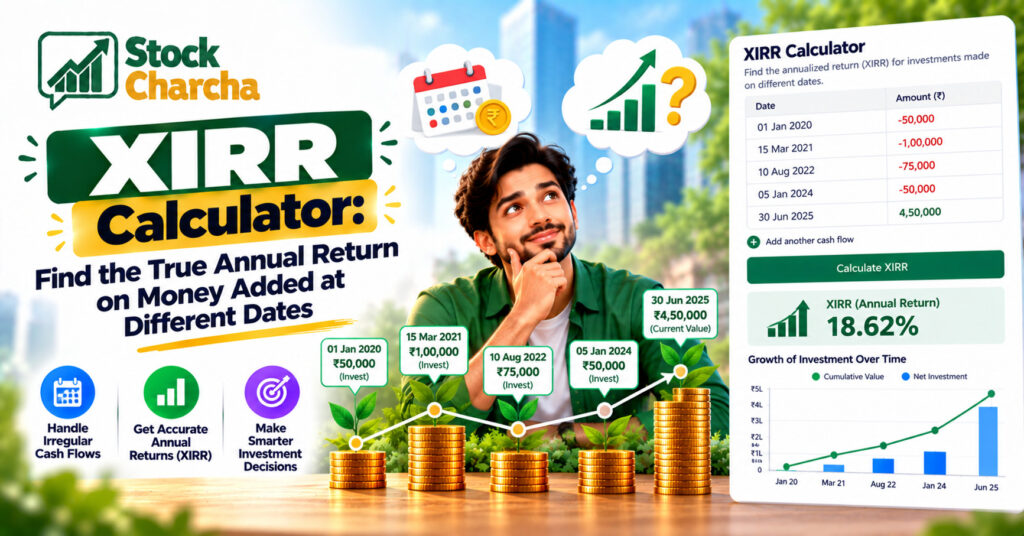 XIRR Calculator: Find the True Annual Return on Money Added at Different Dates 1 XIRR Calculator: Easy 1-Minute Return Check for SIPs